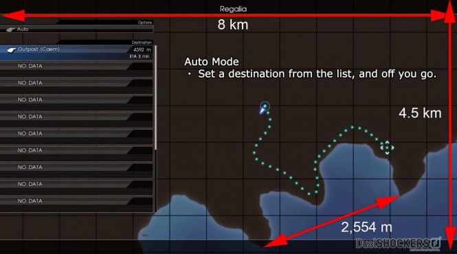 Tamaño del mapa de ‘Final Fantasy XV’