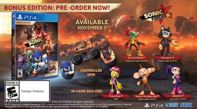 Ya se puede reservar la Bonus Edition de ‘Sonic Forces’